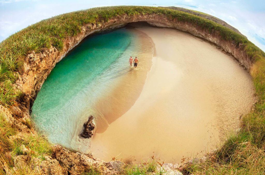 the beach in Mexico off the beaten track