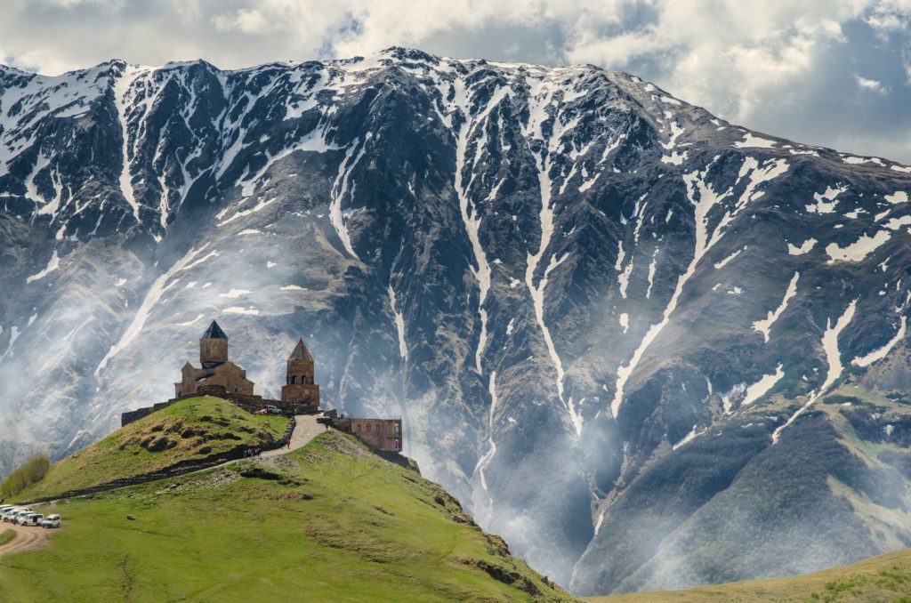 High mountains in stunning Georgia far away from crowded places