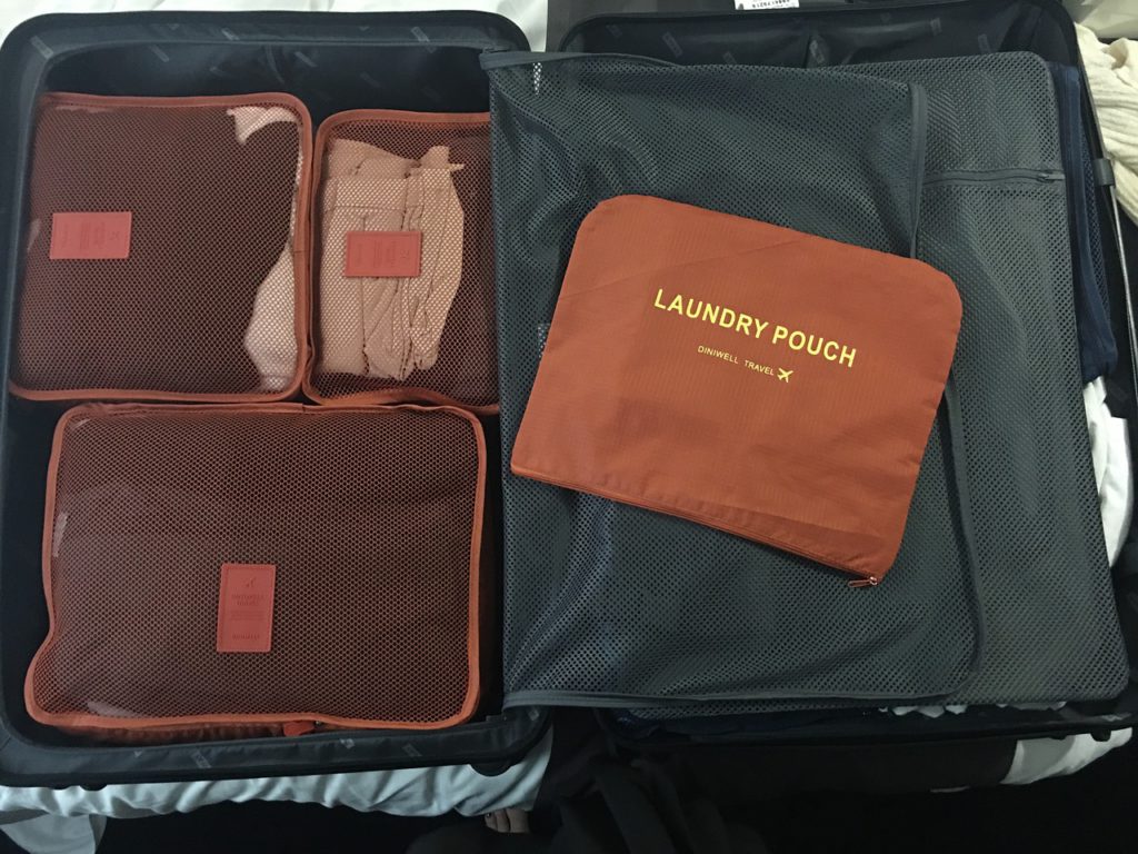 packing cubes for travel checklist