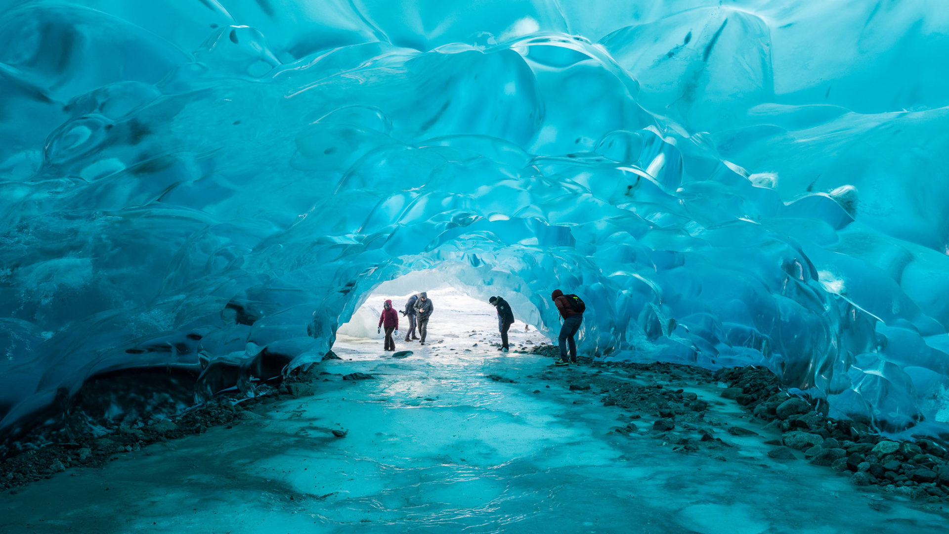 Mendenhall Ice Caves in Alaska are on the list of jaw-dropping natural marvels in the United States