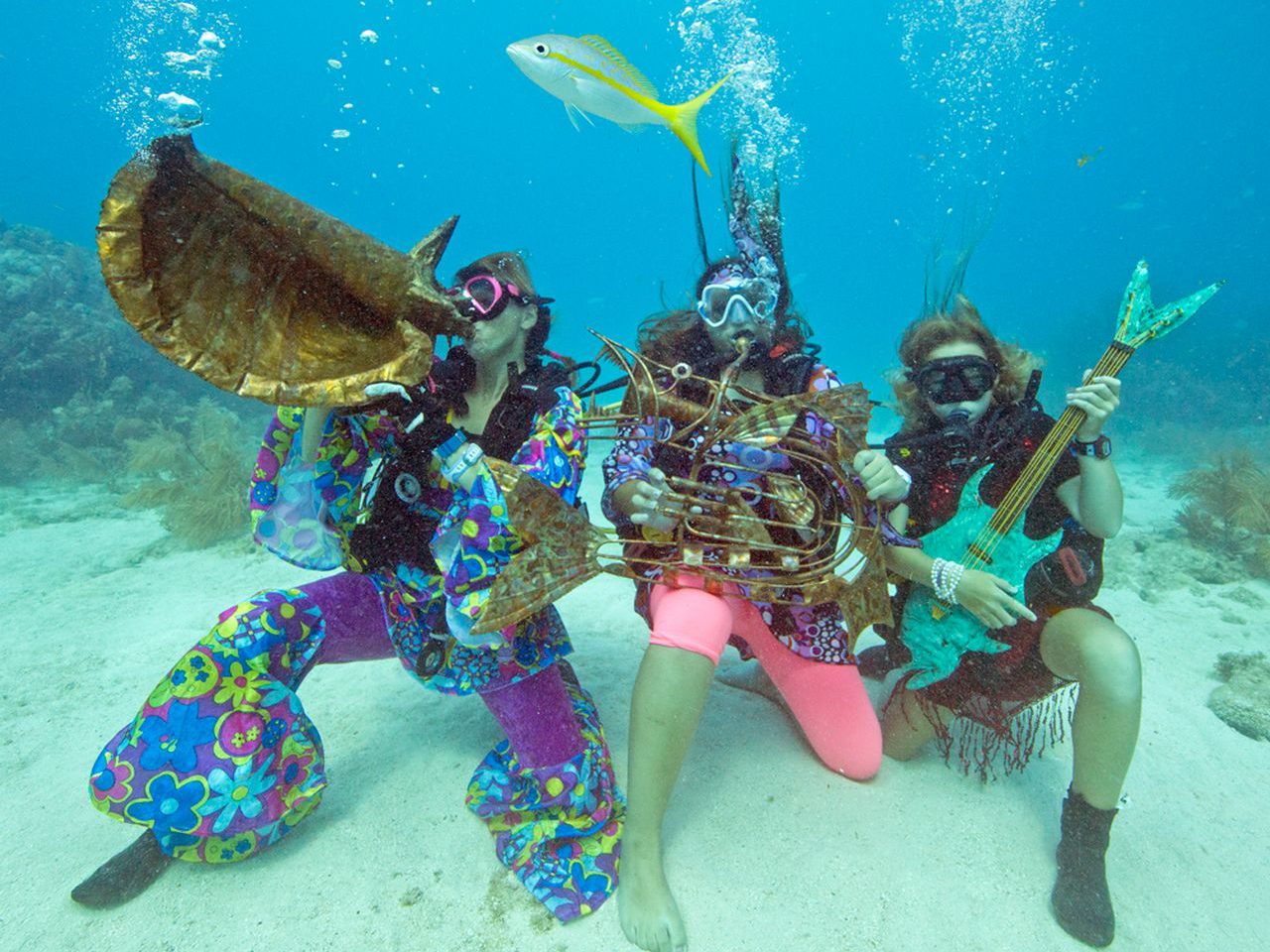 Unique underwater music festival