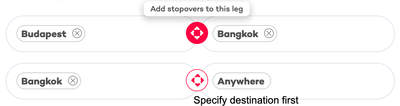 add stopovers to any of your legs